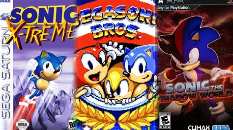 all cancelled sonic games